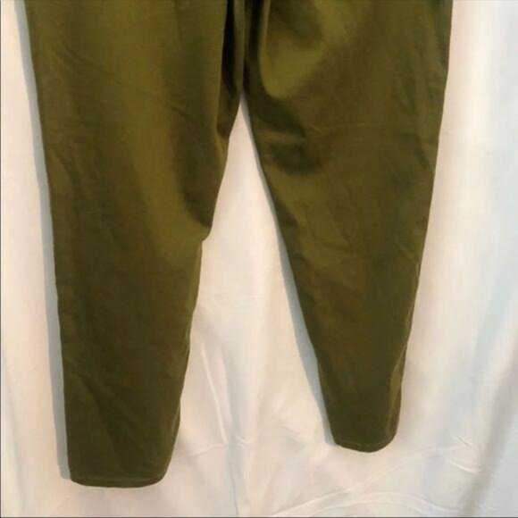 Maternity Pants Straight Legs Belly Band Dark green Pants Size 2XL - Picture 13 of 14